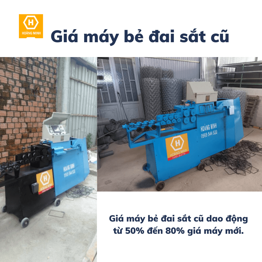 Giá Máy Bẻ Đai Sắt Cũ Có Chênh Lệch Nhiều So Với Máy Bẻ Đai Mới